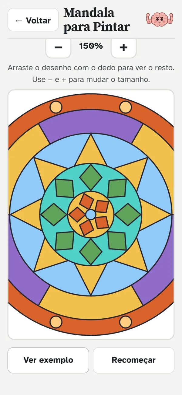 Mandala para pintar no celular